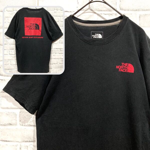 1695 THE NORTH FACE ブラック Tシャツ ボックスロゴ
