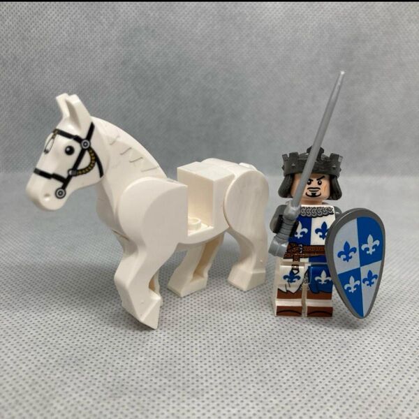 レゴ互換品 ミニフィグと馬
