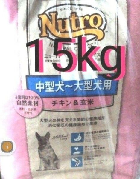 ニュートロナチュラルチョイス チキン&玄米 中型犬 大型犬 成犬用 15kg