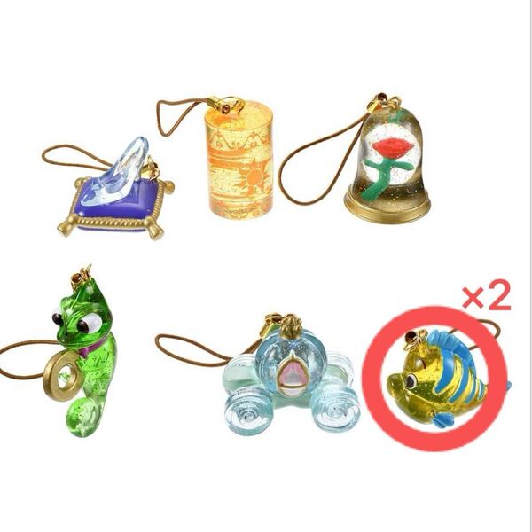 ディズニー ストア シークレットストラップ リトルマーメイド フランダー 2個 アリエル