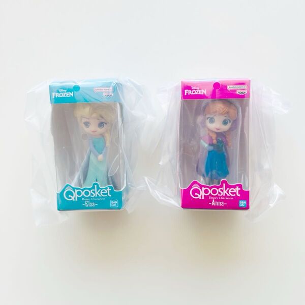 Qposket ディズニー ガチャ ミニチュアコレクション 第2弾 アナと雪の女王 アナ エルサ 2個セット
