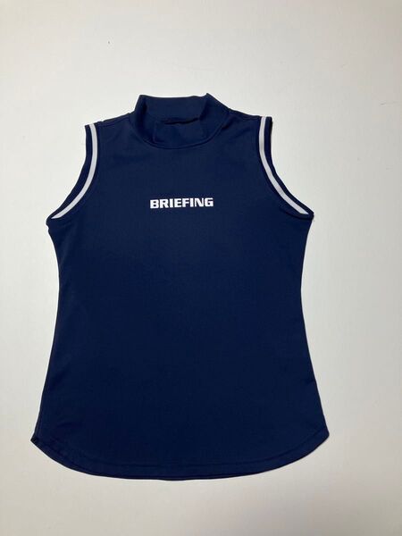 BRIEFING ブリーフィング レディース ノースリーブ モックネックシャツ サイズXS 美品
