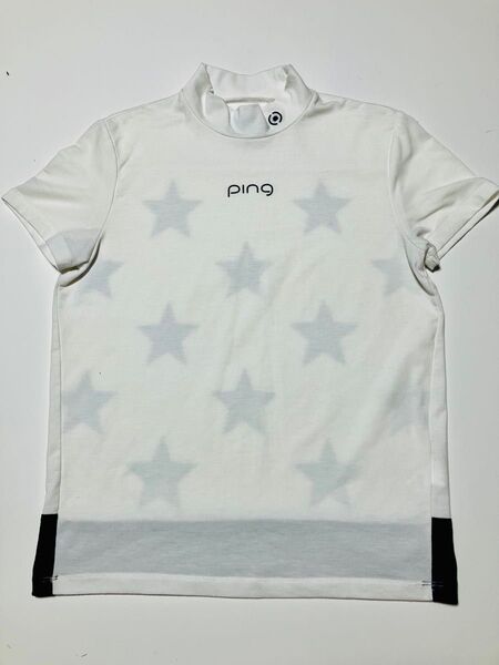PING ピンゴルフ レディース 半袖 モックネックシャツ サイズM