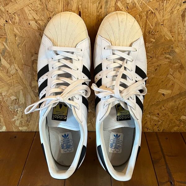 アディダス オリジナルス 金ベロ スーパースター80s 28.5cm