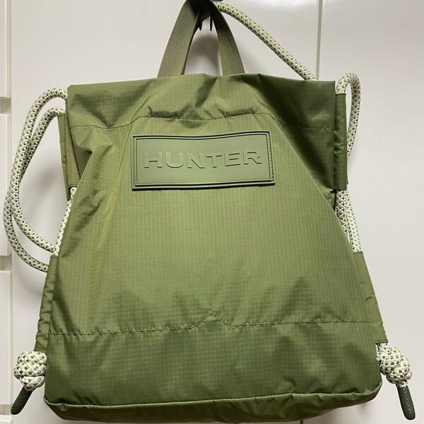 美品◆ HUNTERハンターA4ショルダーバッグ/LIN-ライキングリーン