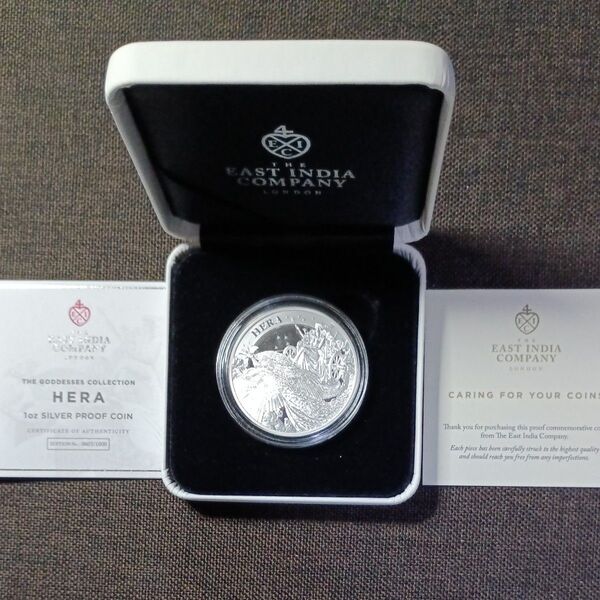 2022 St. Helena Goddesses Collection Hera 1oz 銀貨