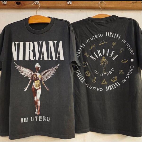 NIRVANA グラフィックTシャツ ブラック L