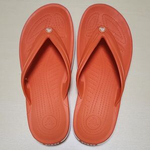 crocs クロック バンド フリップ 24cm オレンジ ビーチサンダル トングサンダル