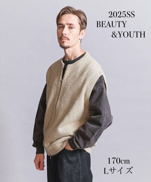 新品 2025ss BEAUTY&YOUTH/ビューティアンドユース ニットベスト