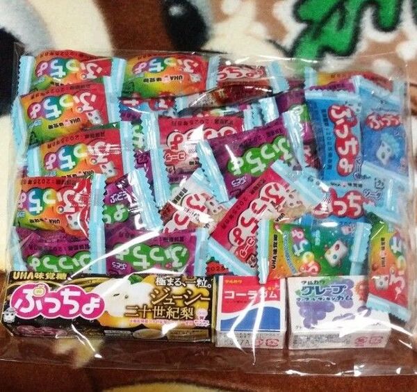 プライズ景品菓子 お菓子詰め合わせ ぷっちょキャンディ・フーセンガム2コ