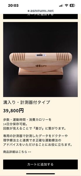 あしふみ健康ライフ 計測器付きタイプ