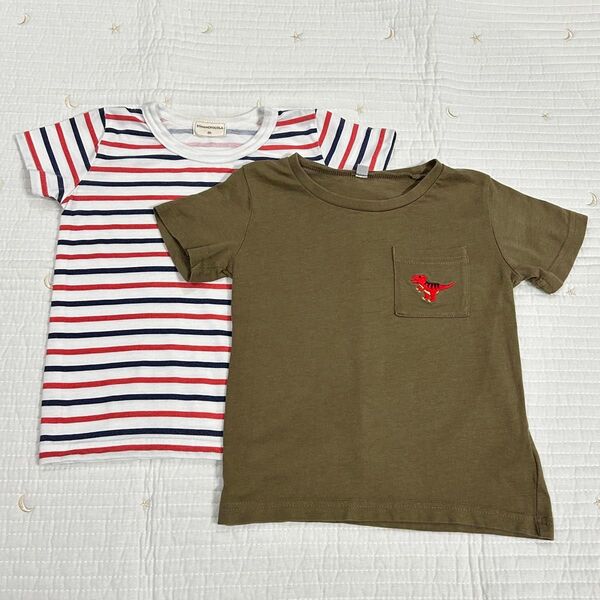 Tシャツ 2枚セット ベビー キッズ 子供服 男の子 95