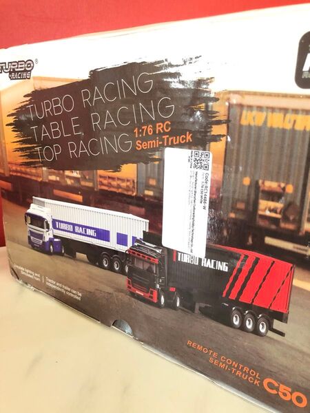 【希少ホワイトカラー】TURBO RACING 1/76 RC Semi-Truck C50