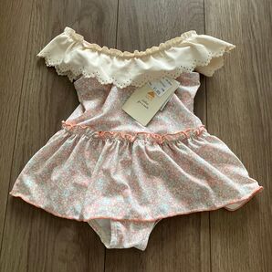 スイムウェア 水着 女の子 ワンピース水着 ワンピース セパレート 子供 小花 お花 リバティ おしゃれ フリル