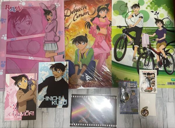 再値下げ レア☆名探偵コナン 工藤新一 毛利蘭 クリアファイル 戦慄の楽譜 メタルチャームコレクション アニマルパーカー