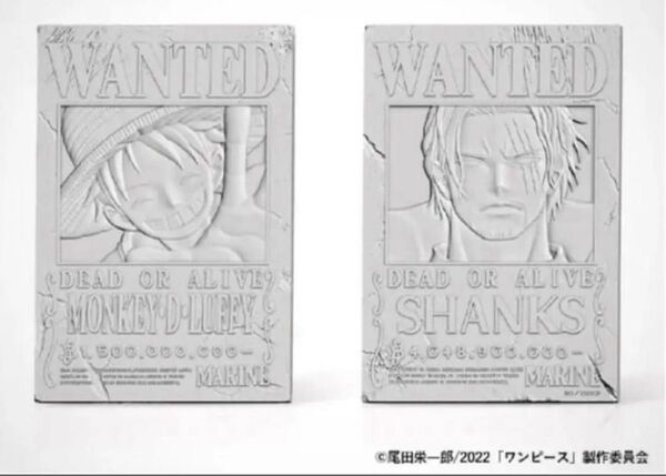 新品 ワンピース ONE PIECE wanted slete 石板型立体アート