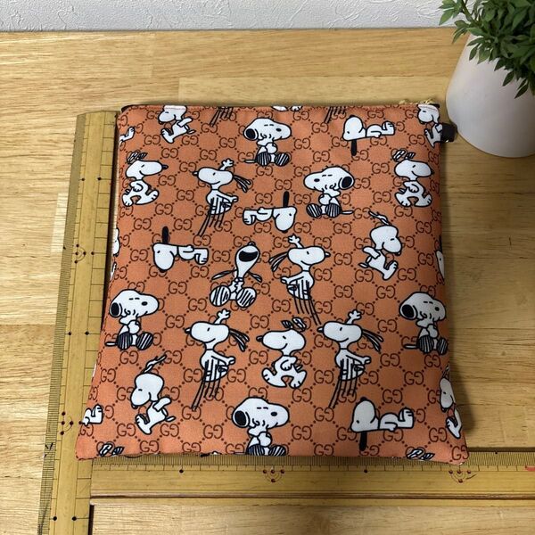 ハンドメイド 保温保冷ポーチ ネックリングケース フラットポーチ