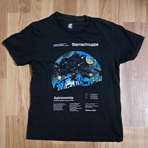 グラニフ グラフィックTシャツ バックプリントあり 色剥げあり サイズS