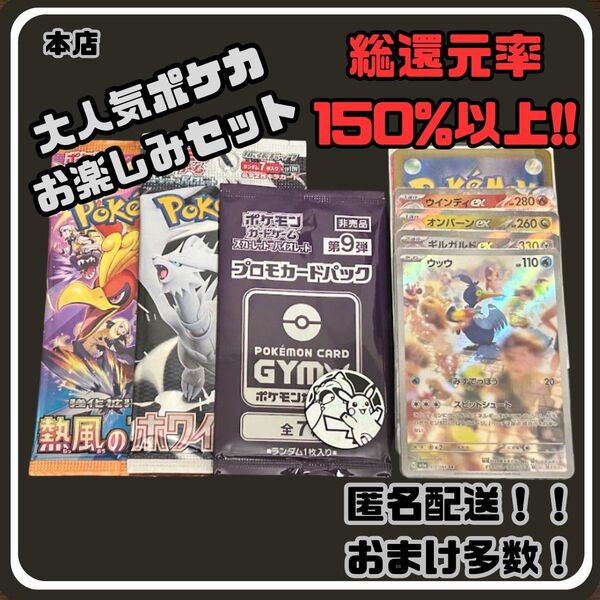 早い者勝ち 未開封パック付き 見えるポケカお楽しみセット ポケモンカード