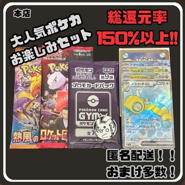 早い者勝ち 未開封パック付き 見えるポケカお楽しみセット ポケモンカード
