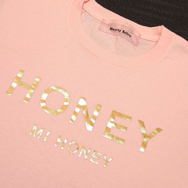 HONEY MI HONEY 半袖 Tシャツ ピンク ハニーミーハニー ロゴ オーバーサイズ スナイデル ジェラートピケ