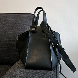 【日本橋三越購入】LOEWE ハンモック ロエベ バッグ ショルダーバッグ ブラック 黒