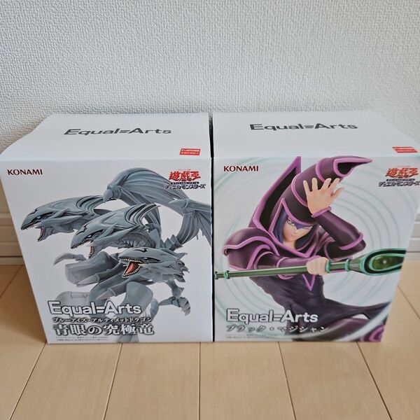 青眼の究極竜 ブルーアイズアルティメットドラゴン ブラックマジシャン EqualArts フィギュア2点セット!