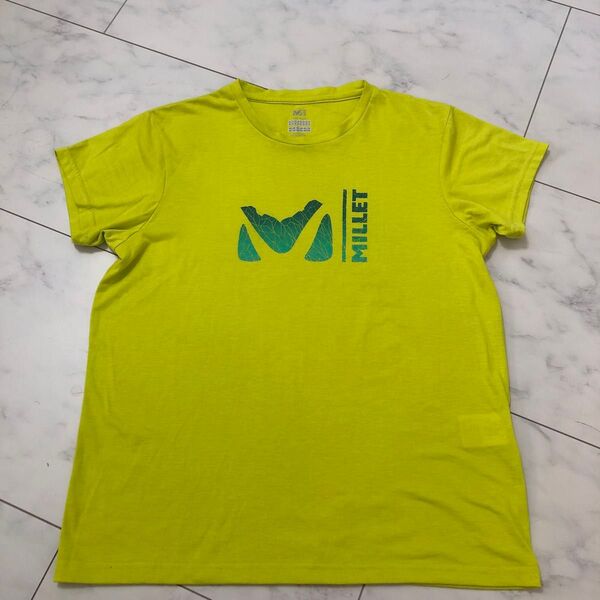 MILLET Tシャツ Mサイズ ライムグリーンLサイズ