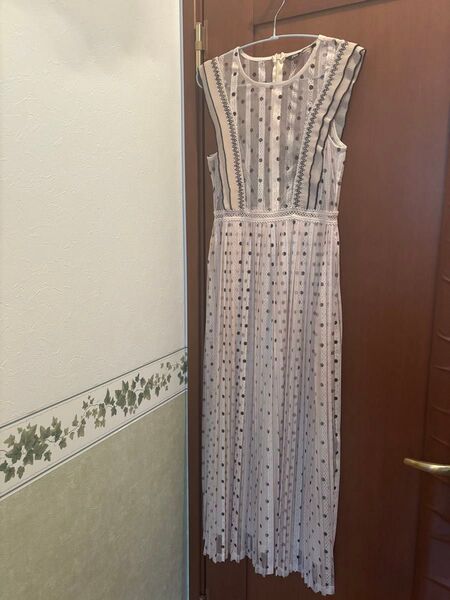 ZARA ワンピース s ベージュ ドット