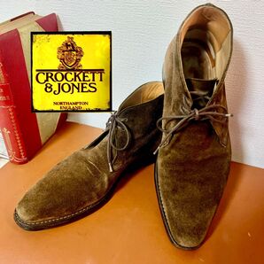 Crockett&Jones チャッカブーツ スエード ブラウン
