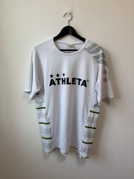 【O】ATHLETA アスレタ プラクティスシャツ ホワイト ボーダー フットサル