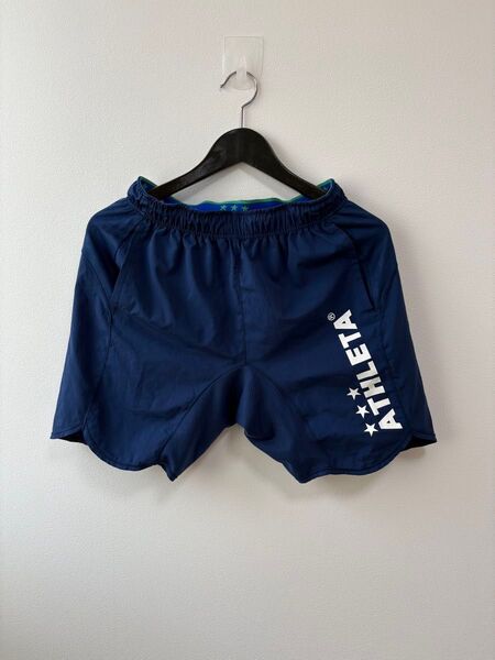 【M】ATHLETA アスレタ ハーフパンツ o-rei フットサル ネイビー ショートパンツ