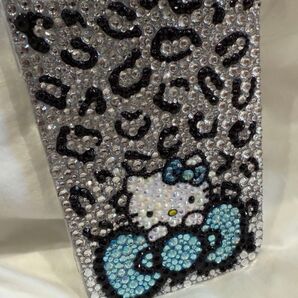 【iPhone12 12Pro対応】ヒョウ柄×グリッターデコケース