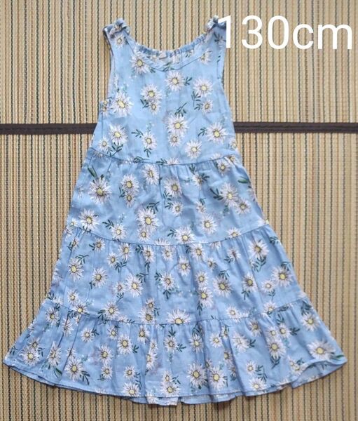 ノースリーブ ワンピース 花柄 130cm