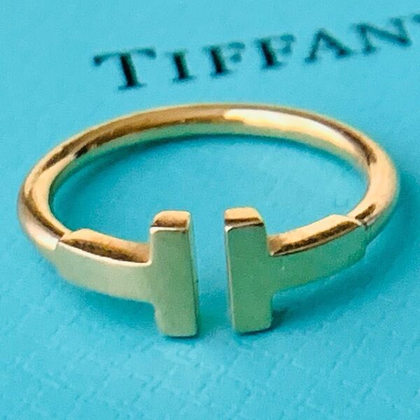 k18 ティファニーTiffany T ワイヤー リング イエローゴールド 7号 指輪