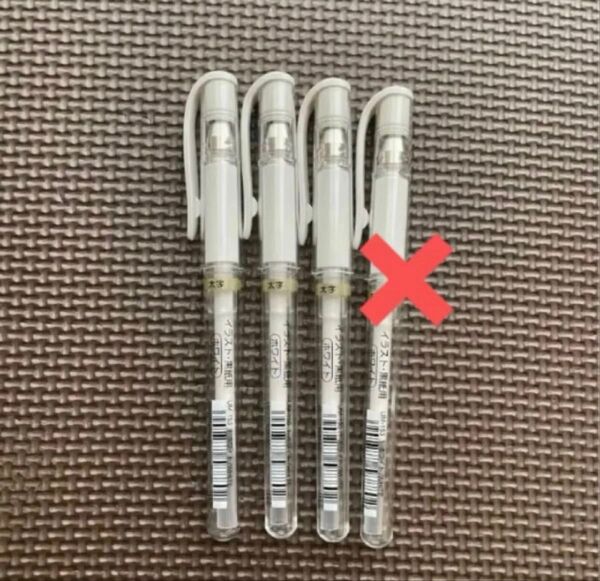 白ボールペン シグノホワイト 白ボールペン ホワイトボールペン 顔料ゲルインク 白抜きボールペン