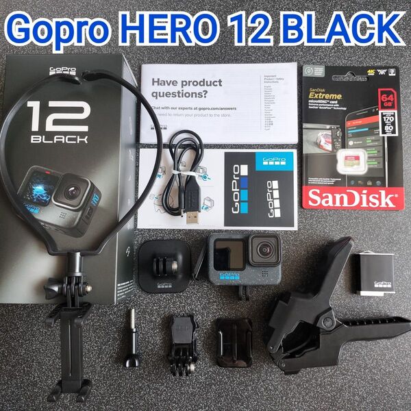 【お得セット】Gopro HERO12 BLACK☆新品SD付