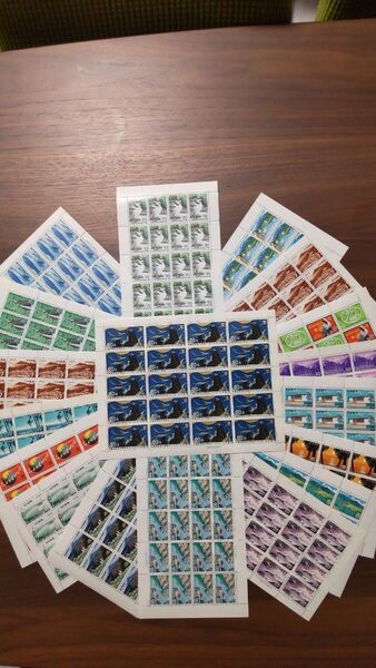 記念切手シート(国立公園、国定公園など) 未使用 18シート 額面総額 5480円