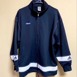【90s】adidas アディダス ジャージ トラックジャケットブラックLサイズ