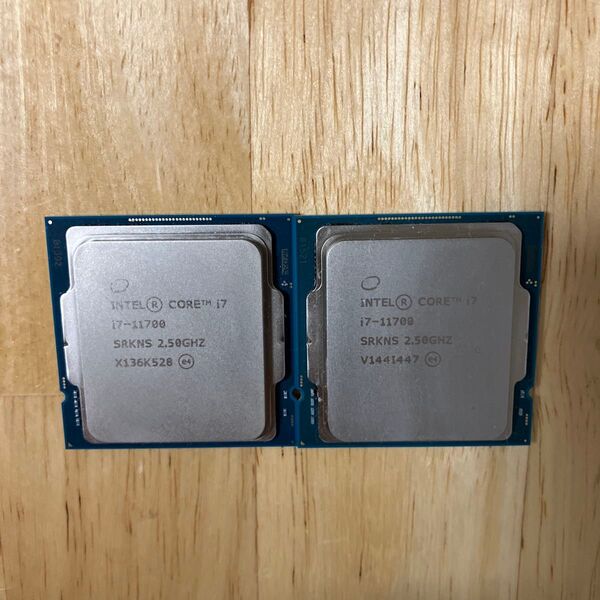 CPU intel core i7 11700 2個セット
