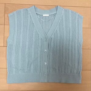 GUレディースベスト 青 Mサイズ