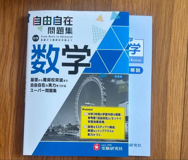 自由自在問題集 数学 中学 受験研究社