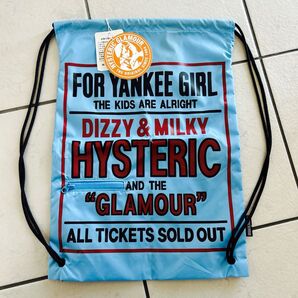 HYSTERIC GLAMOUR ナップサック 水色 新品未使用