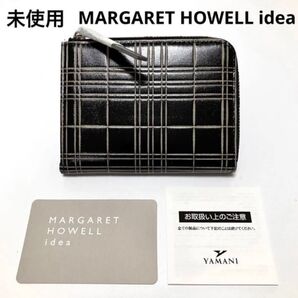 Z516 未使用 マーガレットハウエルアイデア フラグメントケース ミニ財布 財布 レディース 本革 レザー ブラック 小銭入れ