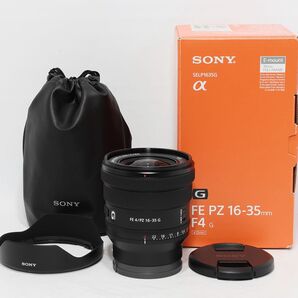 極上品 動作保証 SONY FE PZ 16-35mm F4 G 【SELP1635G】箱、ケース付き
