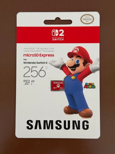 【新品・公式ライセンス品】Samsung microSD Express 256GB for Nintendo Switch 2