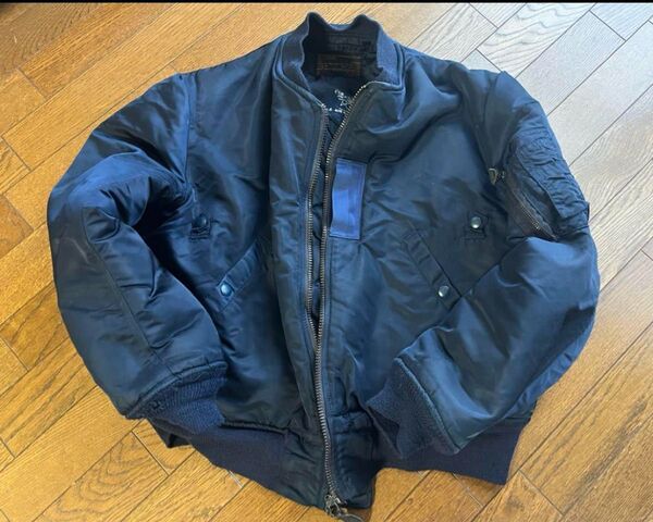 BRENTS SPORTSWEAR ma-1 MIL-J-82798 ネイビー used フライトジャケット
