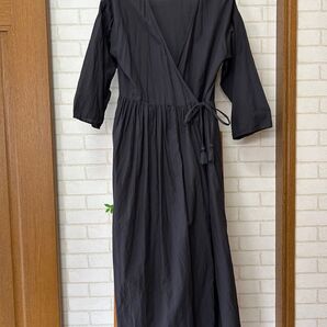 ☆サマンサモスモスブルー☆カシュクールワンピース☆裾スカラップレース☆