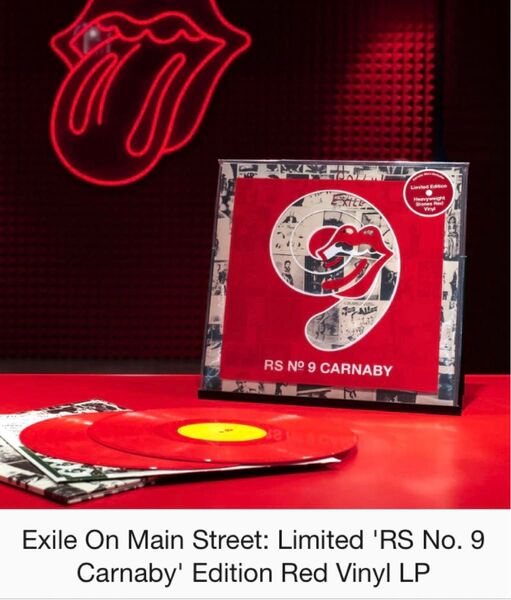 ROLLING STONES EXILE ON MAIN ST. LIMITED 'RS NO. 9 CARNABY' 2LP