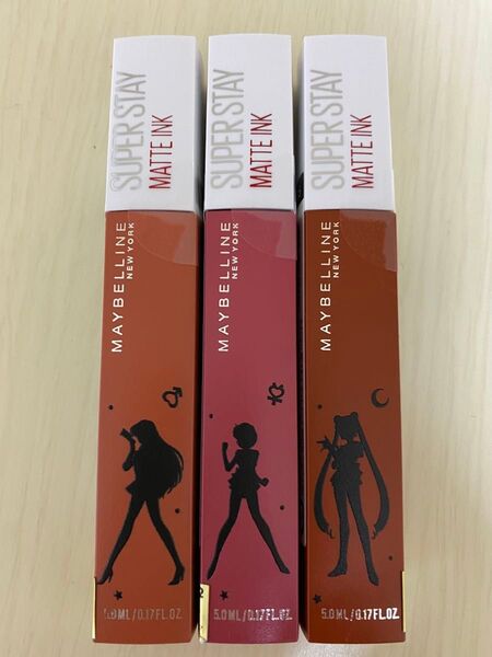 新品3本セット メイベリン マットインク SPステイ セーラームーン